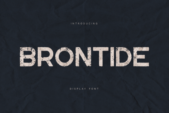 Brontide: A Bold and Distressed Font for Impactful Design