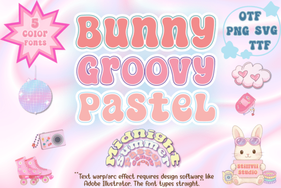 Bunny Groovy Pastel: Ultimate Y2K Spring Vibes