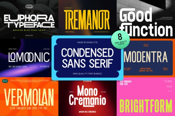 Condensed Sans Serif Bundle: A Modern Typography Solution for Clarity and Impact