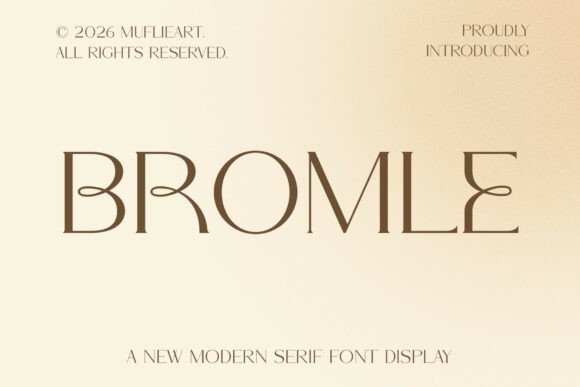 Discover Bromle: A Modern Serif Font