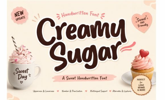 Discover the Charm of Creamy Sugar Font