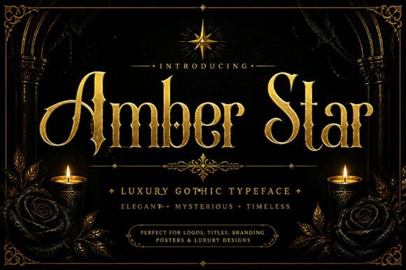 Discover the Elegance of Amber Star: A Refined Serif Display Font