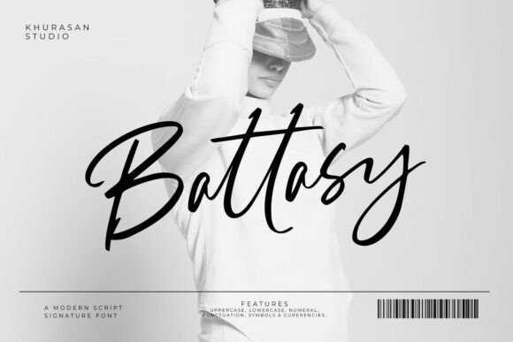 Discover the Elegance of Battasy: A Handwriting Font with a Natural Brush Effect