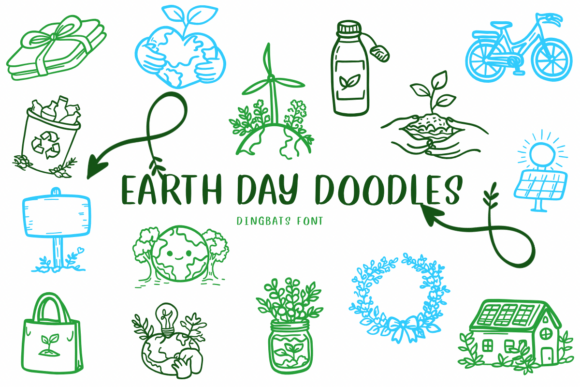 Earth Day Doodles: A Creative Eco-Font