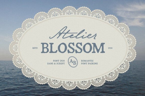 Elegant Atelier Blossom Font Duo
