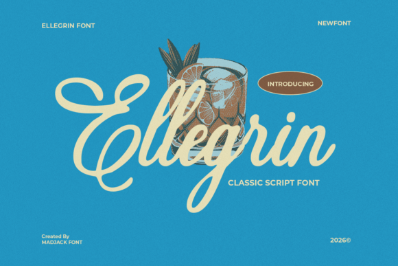 Ellegrin: A Retro-Chic Script for Creative Minds