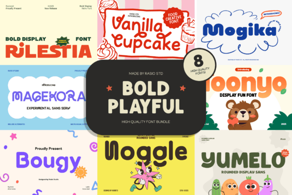 Embrace Creativity with the Bold Playful Bundle: A Font Collection for Joyful Designs