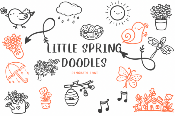 Enhance Your Projects with Little Spring Doodles
