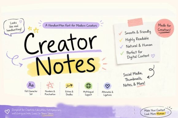 Enhancing Your Digital Content with Creator Notes Font