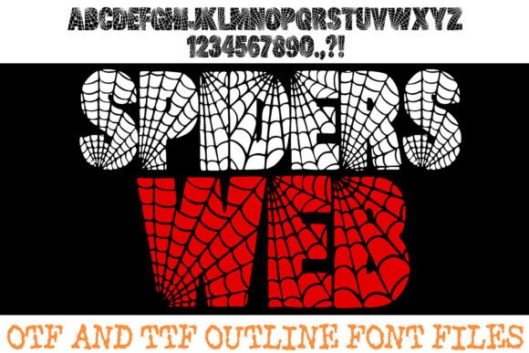 Entangle Your Designs in the Eerie Elegance of Spiders Web Font