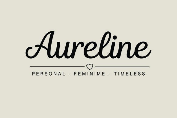 Exude Elegance and Grace with Aureline: A Sophisticated Script Font for Modern Design