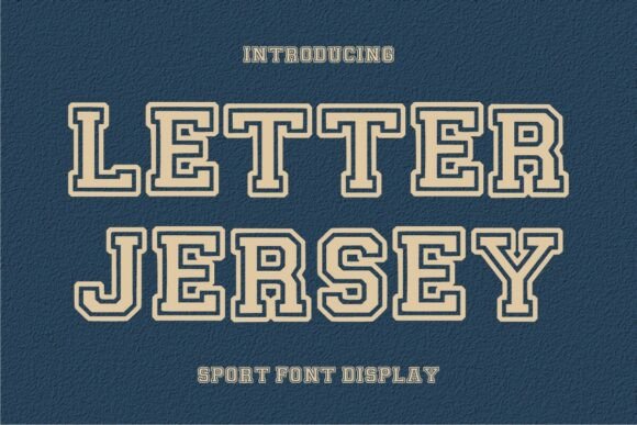 Letter Jersey: The Bold and Dynamic Font for Your Creative Projects