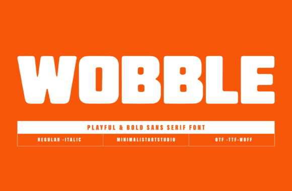 Make Your Designs Stand Out with Wobble: A Bold and Playful Sans Serif Font