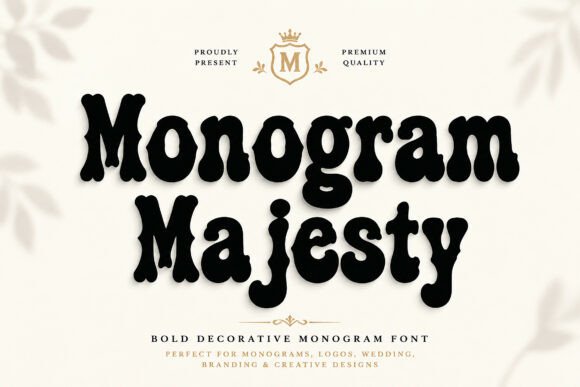 Monogram Majesty: A Bold and Elegant Decorative Font