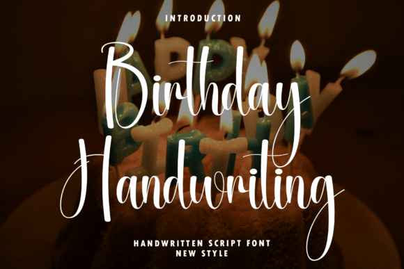 Stylish Elegance with Birthday Handwriting