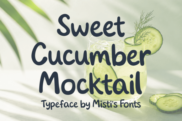 Sweet Cucumber Mocktail: A Refreshing Font for Your Creative Projects
