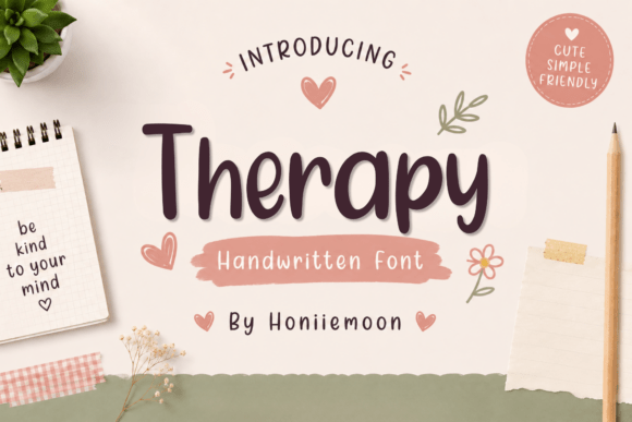 Therapy: A Versatile Handwritten Font for Creatives