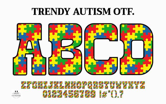 Trendy Autism: A Bold Font for Meaningful Design